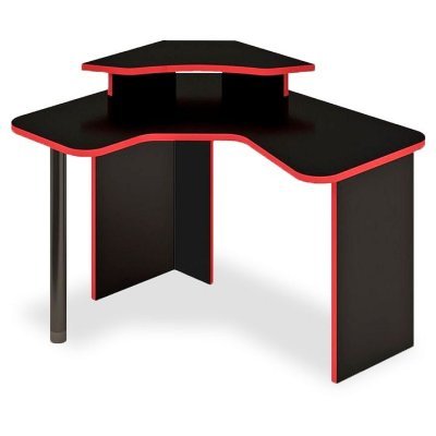 Стол компьютерный Домино lite СКЛ-ИгрУгл120+НКИЛ-УГЛ MER_SKL-IgrUgl120CH-NKIL-UGL-CH-LEV