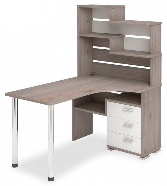 Фото Стол компьютерный Домино СР-132-140 MER_SR-132-140-NBE-PRAV - интернет-магазин МегаТерем в Москве