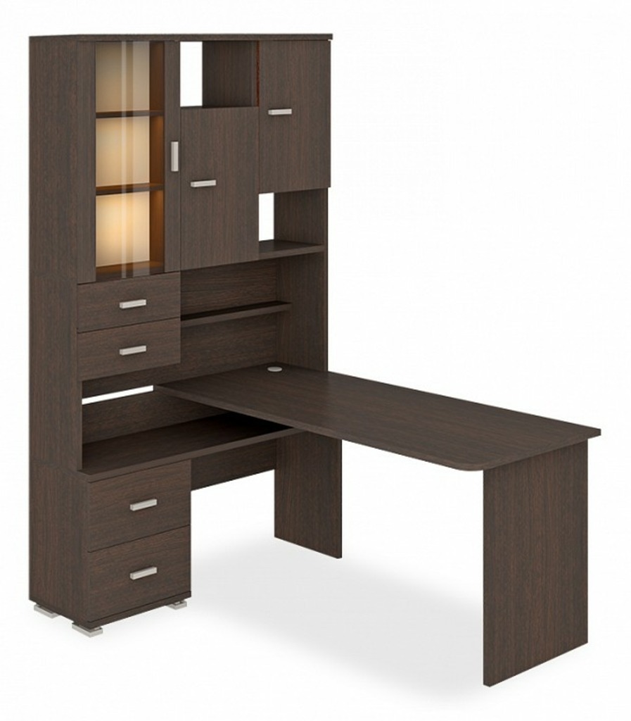 Фото Стол компьютерный Домино СР-620-160 MER_SR-620-160-V-LEV - интернет-магазин МегаТерем в Москве