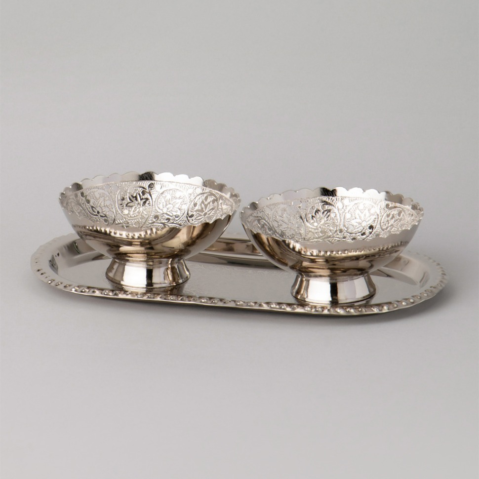 Фото Набор для сервировки на подносе 8.5x3.5 см Lefard (733-152) - интернет-магазин МегаТерем в Москве