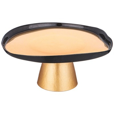 Блюдо на ножке bohemia gold...