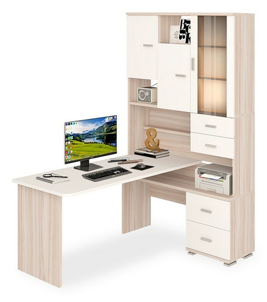 Фото Стол компьютерный Домино СР-620/160 MER_SR-620-160_KBEBE-PRAV - интернет-магазин МегаТерем в Москве