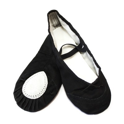 Балетки черные, текстиль, р...