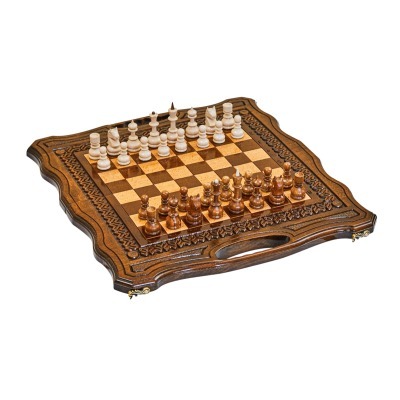 Шахматы + нарды резные Бриз...