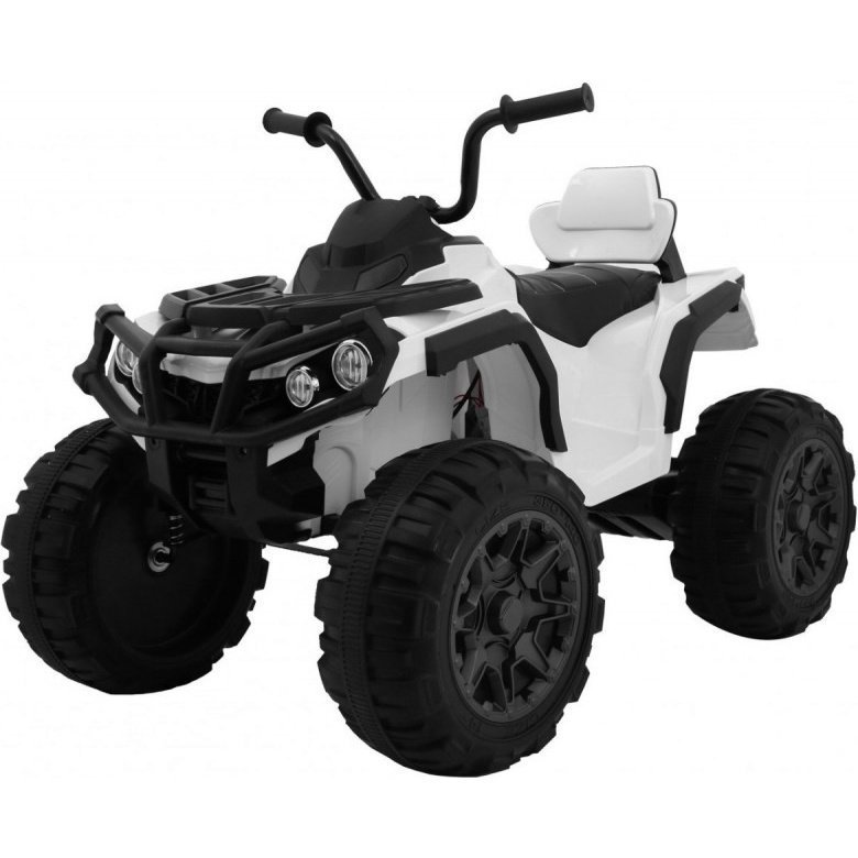 Фото Детский квадроцикл Grizzly ATV 4WD White 12V с пультом управления - BDM0906-4 - интернет-магазин МегаТерем в Москве