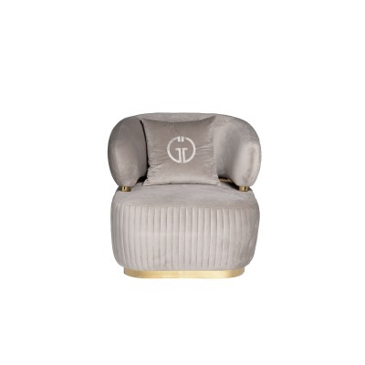 Кресло Glarus, велюр серый ...