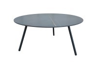 Стол кофейный "EMBRACE" уличный черный d100*38см (TT-00012378)