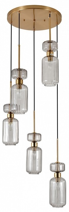 Фото Подвесной светильник Escada GLOSS 1141/5S Smoke ESC_1141_5S_Smoke - интернет-магазин МегаТерем в Москве