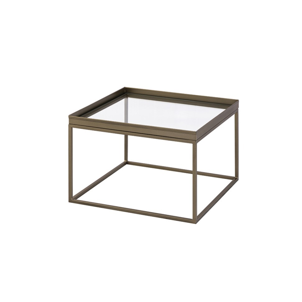 Фото Стол 27008-60, металл, стекло, brass antique, ROOMERS FURNITURE - интернет-магазин МегаТерем в Москве