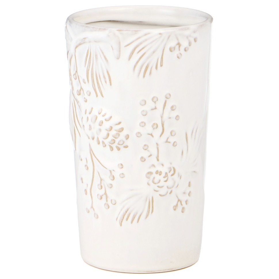 Фото Ваза коллекция pine cones, 11,1*10,5*18 см 1000 мл Bronco (230-513) - интернет-магазин МегаТерем в Москве