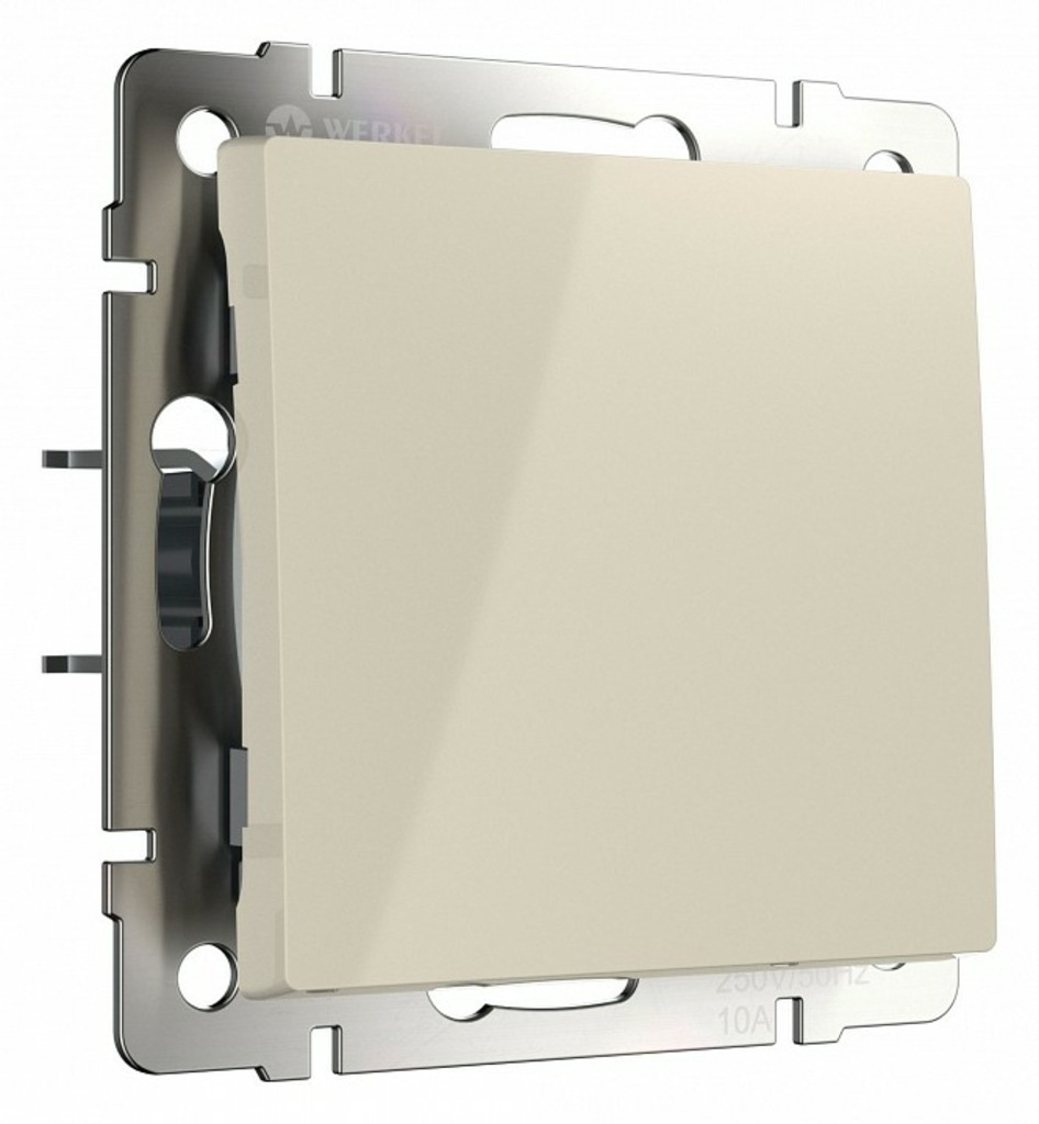 Фото Выключатель одноклавишный без рамки Werkel слоновая кость W1110003 WRK_a051464 - интернет-магазин МегаТерем в Москве