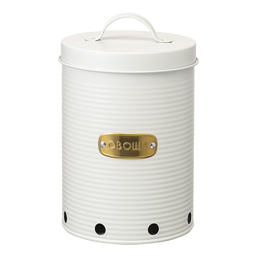 Фото Банка для хранения овощей irmel, 2,5 л, молочная (78386) - интернет-магазин МегаТерем в Москве