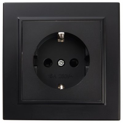 Розетка без заземления и со шторками Stekker Эрна 39479 FE_39479