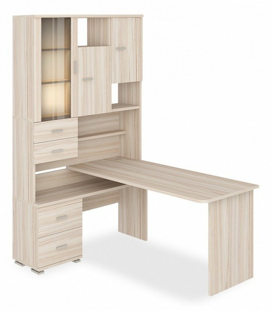 Фото Стол компьютерный Домино СР-620-160 MER_SR-620-160-K-LEV - интернет-магазин МегаТерем в Москве