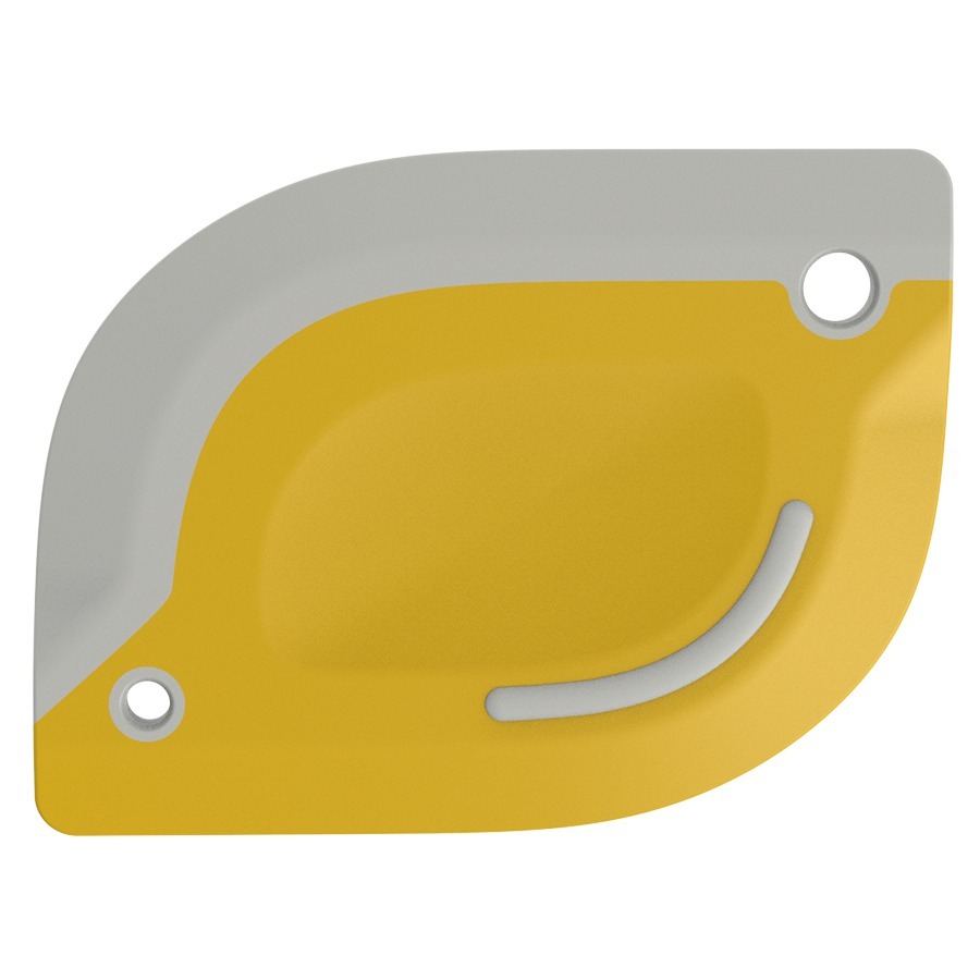 Фото Скребок для теста 2 в 1 hilly, 10,7х8 см, светло-серый/желтый (74920) - интернет-магазин МегаТерем в Москве