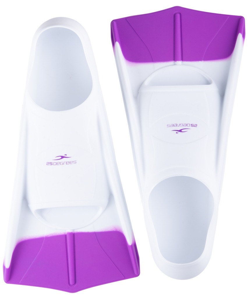 Фото Ласты тренировочные 25DEGREES Pooljet White/Purple, XXS (2107322) - интернет-магазин МегаТерем в Москве