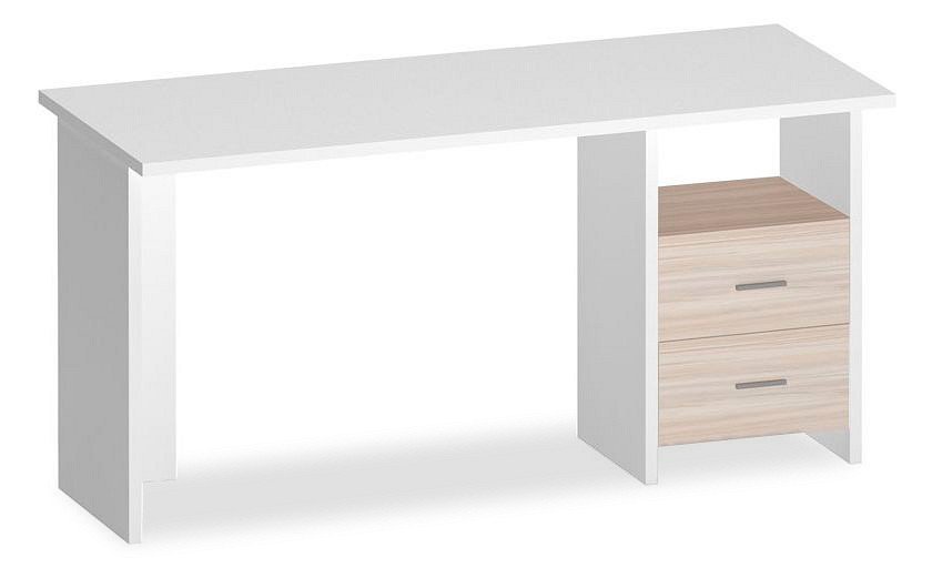 Фото Стол компьютерный Домино Lite СКЛ-Прям150 БЕК MER_SKL-Pryam150_BEK - интернет-магазин МегаТерем в Москве