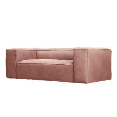 Диван Салмон NSSF-5065E-C2-60, каркас дуб, обивка лен, pink, RESTORATION HARDWARE