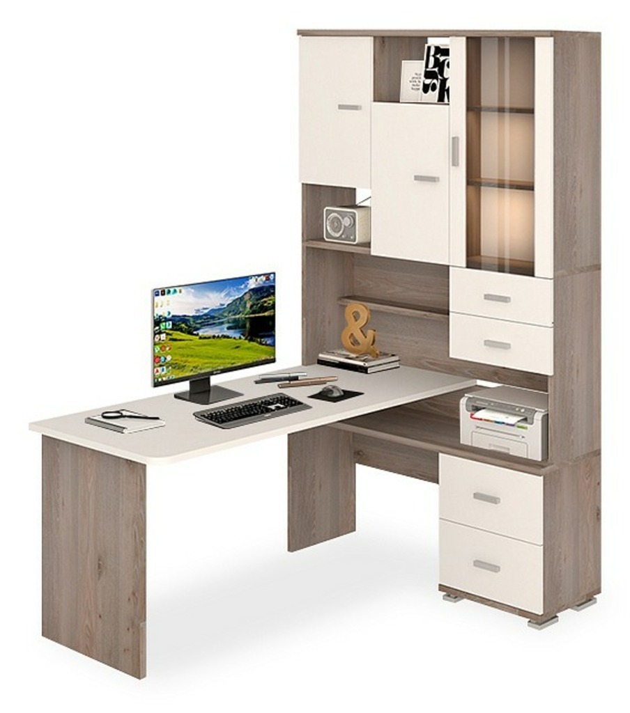 Фото Стол компьютерный Домино СР-620/160 MER_SR-620-160_NBEBE-PRAV - интернет-магазин МегаТерем в Москве