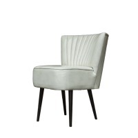 Стул Майк MIKE DINING/ANTIQUE WHITE, каркас массив дуба, обивка натуральная кожа, Antique white, ROOMERS FURNITURE