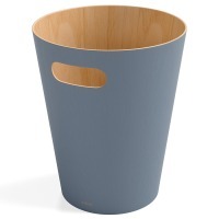 Корзина для мусора woodrow, 7,5 л, серо-голубая (78708)