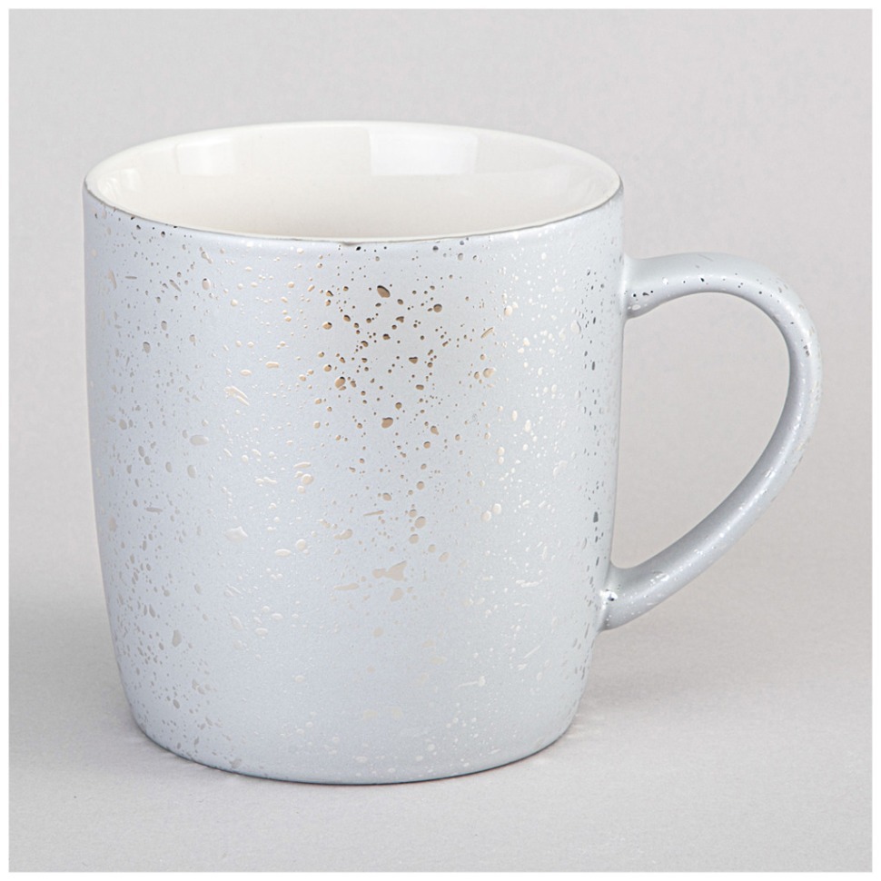 Фото Кружка lefard 340мл shine серебро  мал уп=12шт (97-755)  - интернет-магазин МегаТерем в Москве