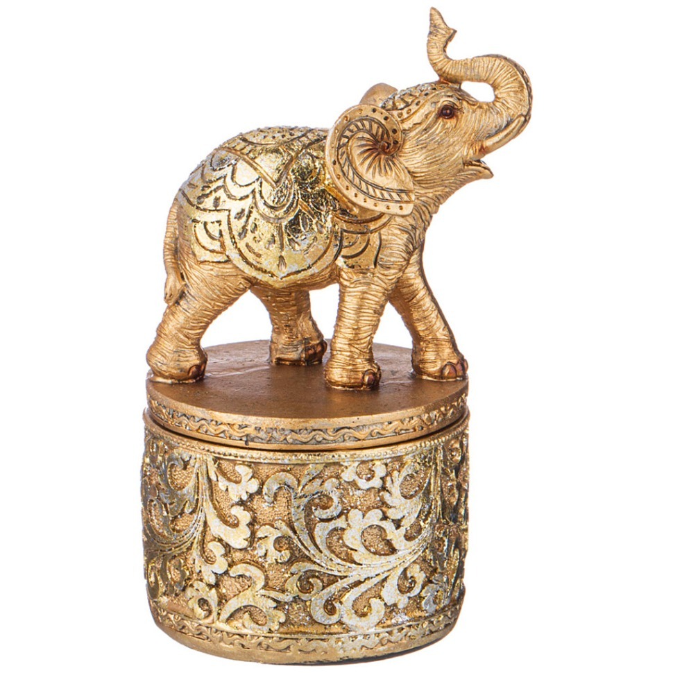 Фото Фигурка декоративная слон 11х9,5х18см Lefard (146-1751) - интернет-магазин МегаТерем в Москве