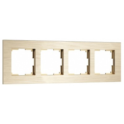 Рамка на 4 поста Werkel AluMax шампань W0043511 WRK_a066336