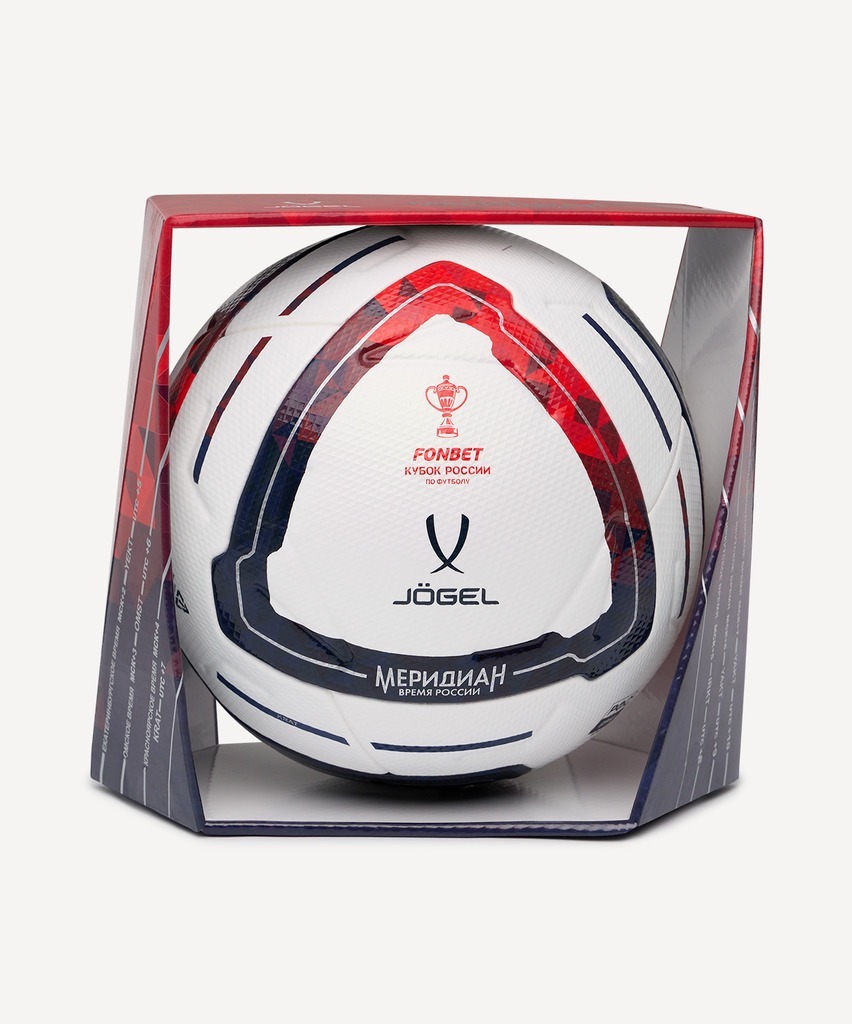 Фото Мяч футбольный JOGEL Meridian Elite RUSSIAN CUP BOX №5 (2121511) - интернет-магазин МегаТерем в Москве
