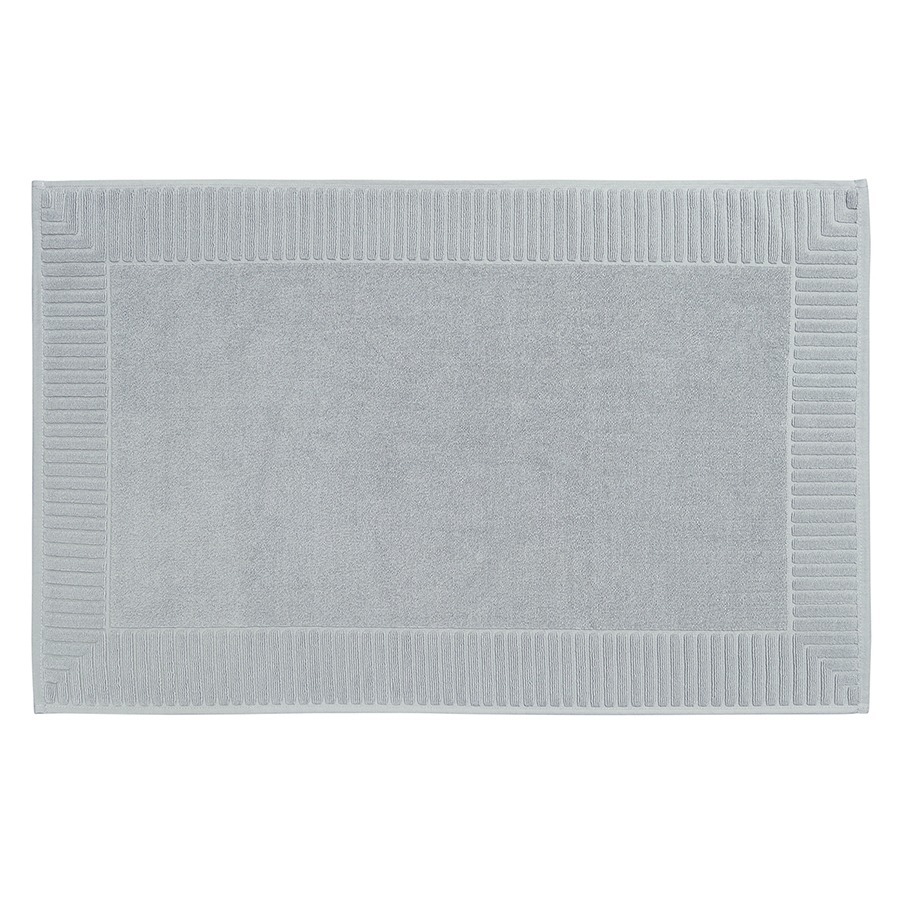 Фото Коврик для ванной с фактурным бортиком светло-серого цвета из коллекции essential, 50x80 см (79172) - интернет-магазин МегаТерем в Москве