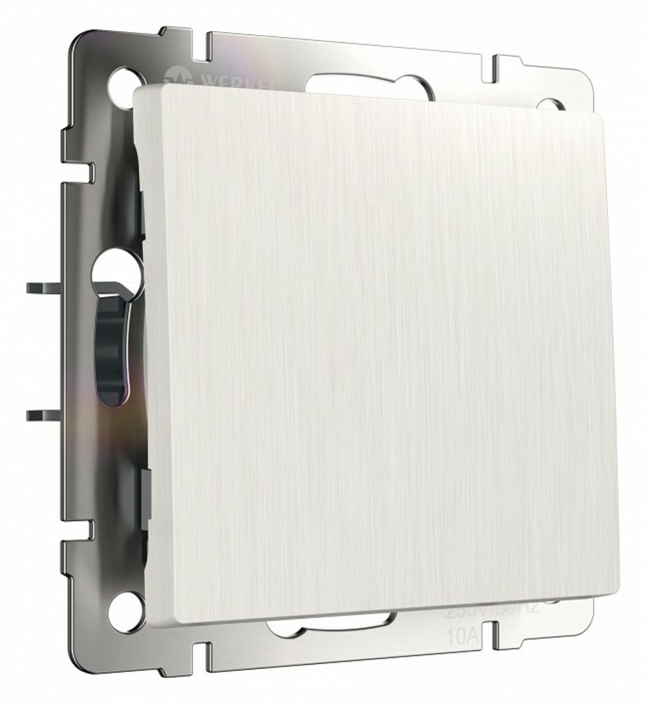 Фото Выключатель проходной одноклавишный без рамки Werkel перламутровый рифленый W1112013 WRK_a051178 - интернет-магазин МегаТерем в Москве