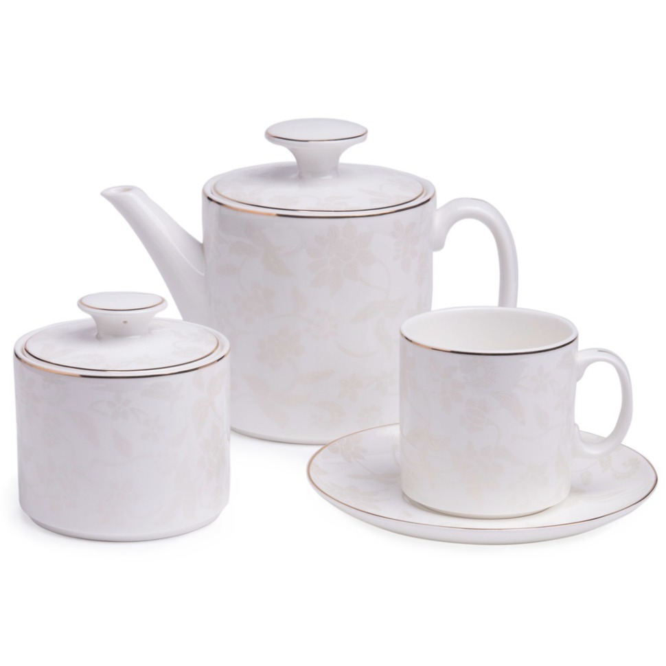 Фото Чайный сервиз lefard снежная королева на 6 пер. 14 пр (440-302)  - интернет-магазин МегаТерем в Москве