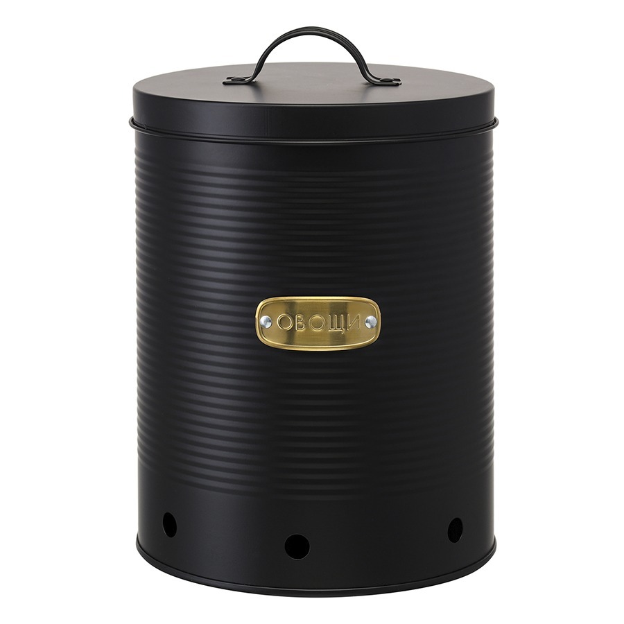 Фото Банка для хранения овощей irmel, 6 л, графит (78387) - интернет-магазин МегаТерем в Москве