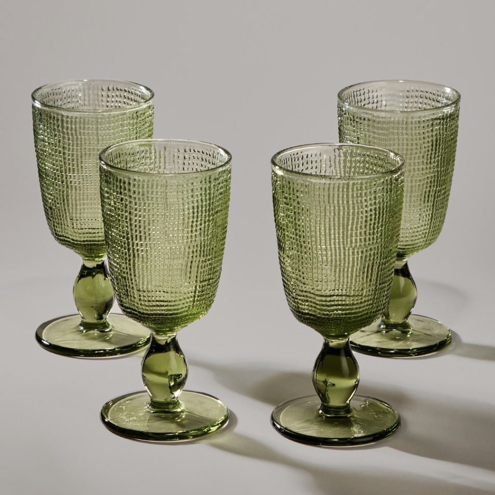 Фото Набор бокалов tempo green 4 шт./280 мл Lefard (355-390) - интернет-магазин МегаТерем в Москве