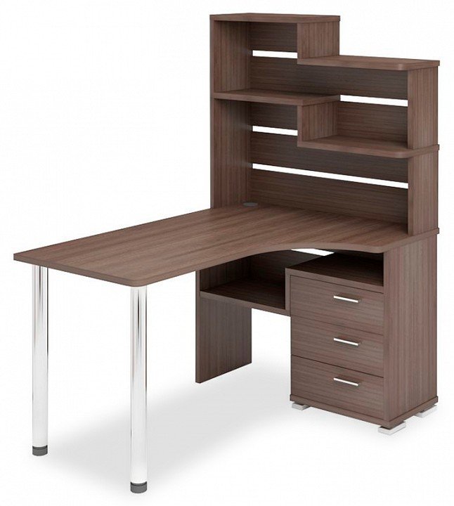 Фото Стол компьютерный Домино СР-132-140 MER_SR-132-140-SH-CH-PRAV - интернет-магазин МегаТерем в Москве