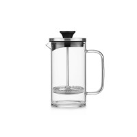 Френч-пресс F-125, 8.2, Боросиликатное стекло, металл, clear/black, SAMADOYO