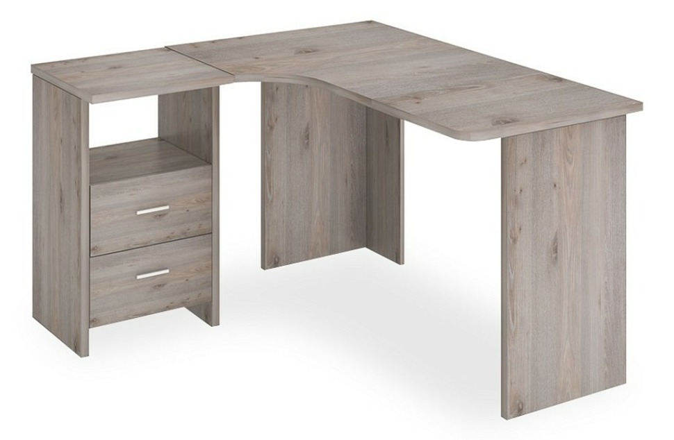 Фото Стол письменный Нельсон Lite СКЛ-Угл 130 MER_SKL-Ugl_130_N_LEV - интернет-магазин МегаТерем в Москве