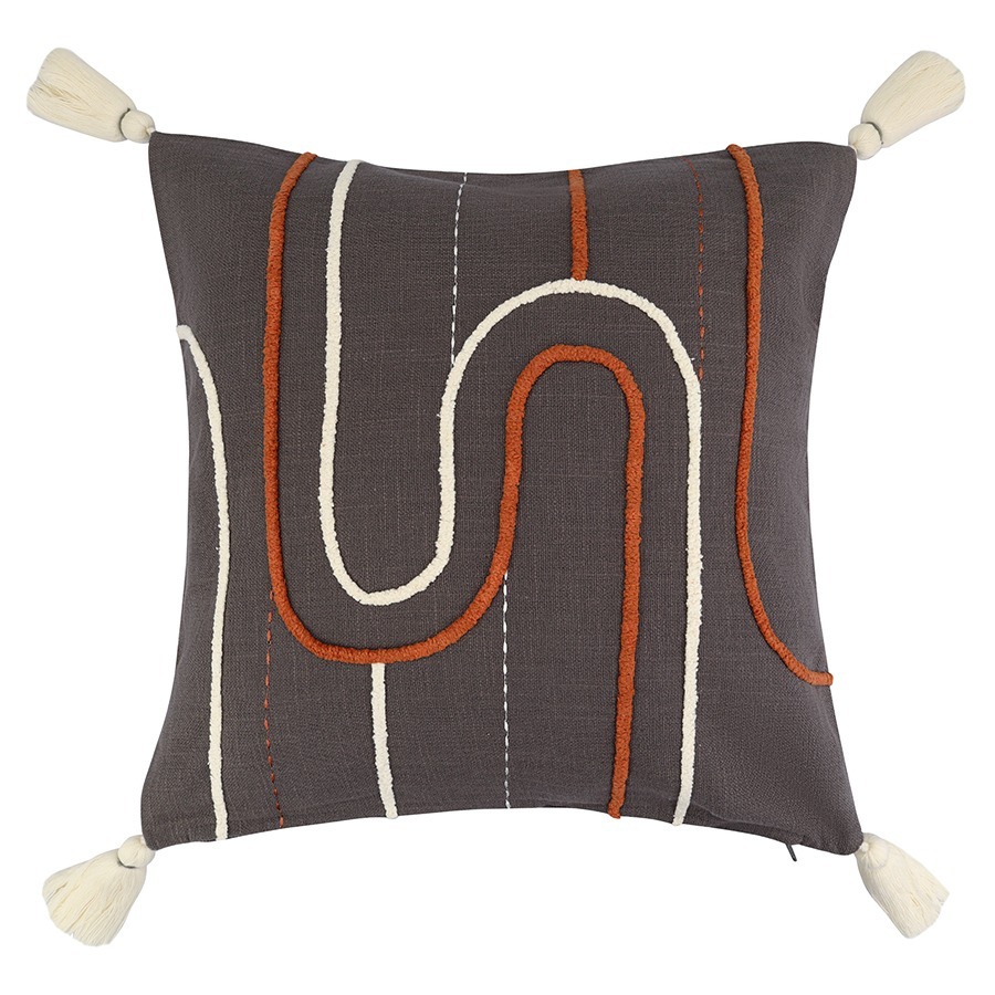 Фото Чехол на подушку linear path из коллекции ethnic, 45х45 см (79798) - интернет-магазин МегаТерем в Москве