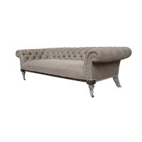 Диван Хамберленд VT11172-A6-A27129A2, каркас массив дуба, обивка лен, Cream, RESTORATION HARDWARE
