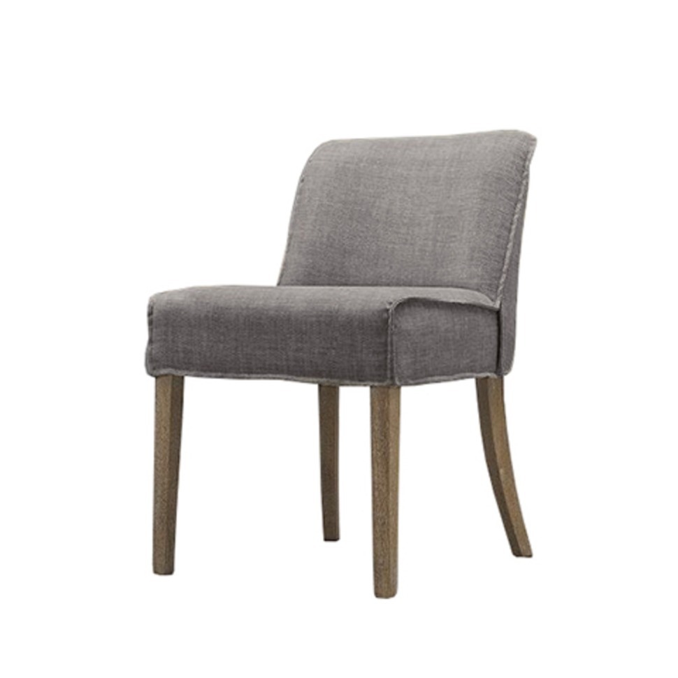 Фото Стул Мартин NSDC-1164/pilot04, каркас дуб, обивка лен, grey, RESTORATION HARDWARE - интернет-магазин МегаТерем в Москве