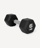 Гантель гексагональная Starfit DB-301PRO 6 кг, обрезиненная, черный (2115110)