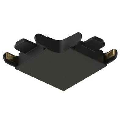 Соединитель угловой L-образный для треков накладных Denkirs AIR BASE TR5231-BK DK_TR5231-BK