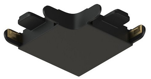 Фото Соединитель угловой L-образный для треков накладных Denkirs AIR BASE TR5231-BK DK_TR5231-BK - интернет-магазин МегаТерем в Москве