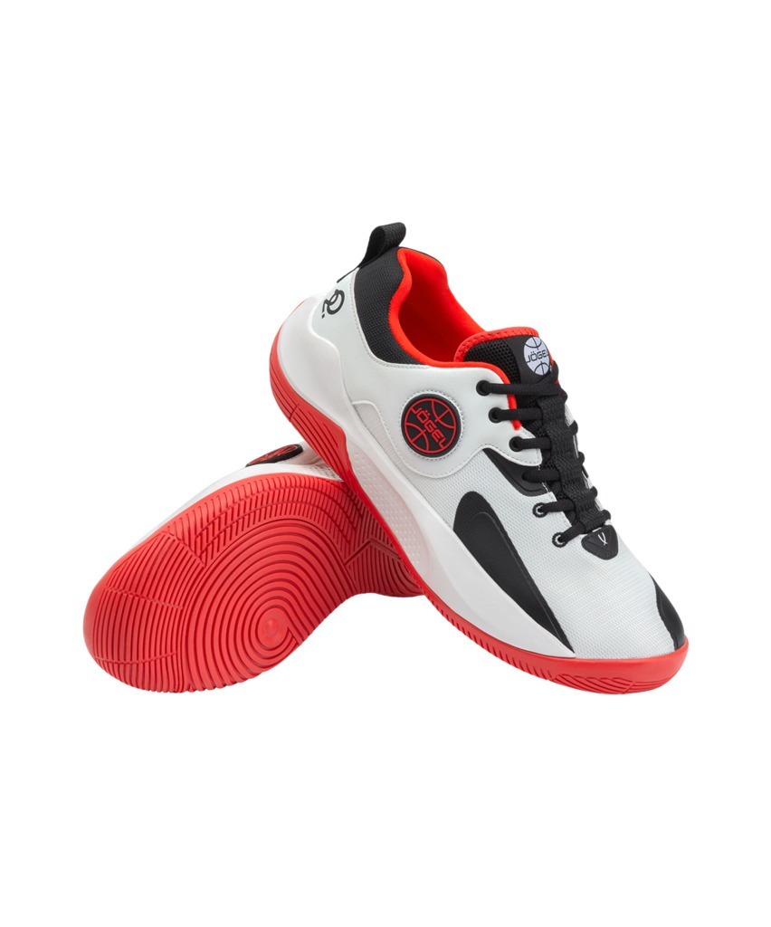 Фото БЕЗ УПАКОВКИ Кроссовки баскетбольные JÖGEL Launch LOW, White/black/red (2134120) - интернет-магазин МегаТерем в Москве