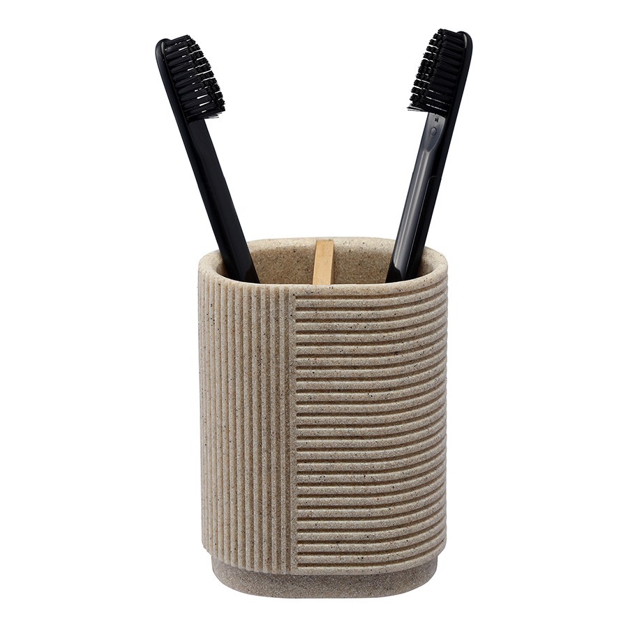 Фото Стакан для зубных щеток dune, песочный (78882) - интернет-магазин МегаТерем в Москве