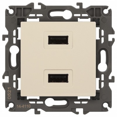 Розетка 2хUSB type A без ра...