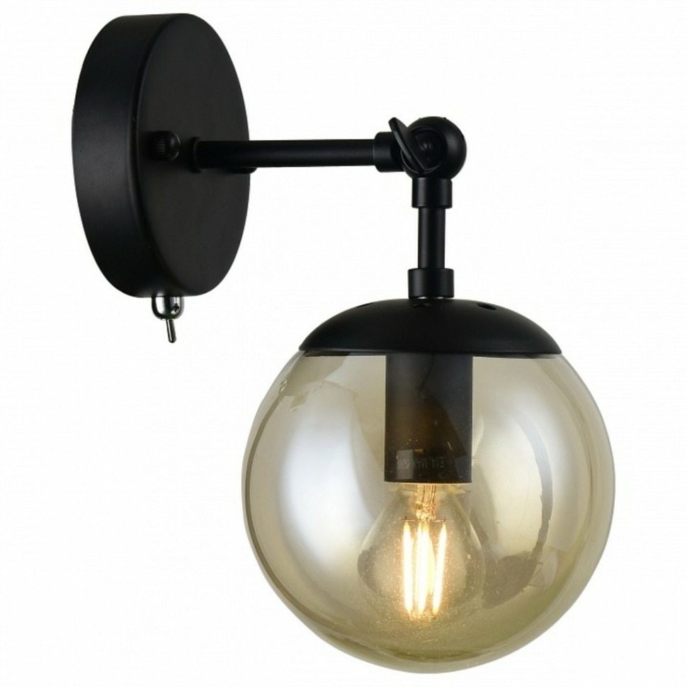 Фото Бра Arte Lamp Bolla A1664AP-1BK AR_A1664AP-1BK - интернет-магазин МегаТерем в Москве