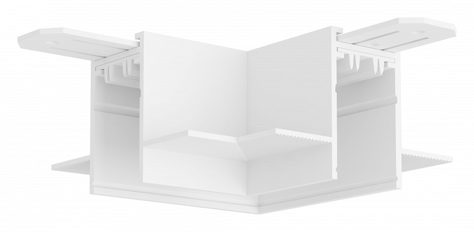 Фото Соединитель угловой L-образный для треков Denkirs Smart TR2112-WH DK_TR2112-WH - интернет-магазин МегаТерем в Москве