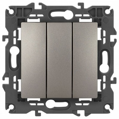 Выключатель трехклавишный без рамки Эра Эра Elegance 14-1107-16 ER_B0065799