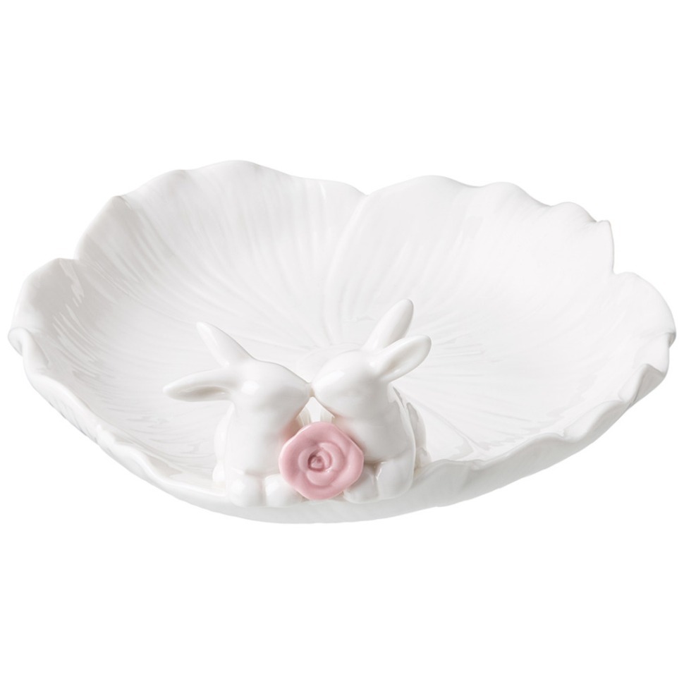 Фото Подставка декоративная для мелочей зайчики 20х19,5х7,8 см Lefard (146-2013) - интернет-магазин МегаТерем в Москве